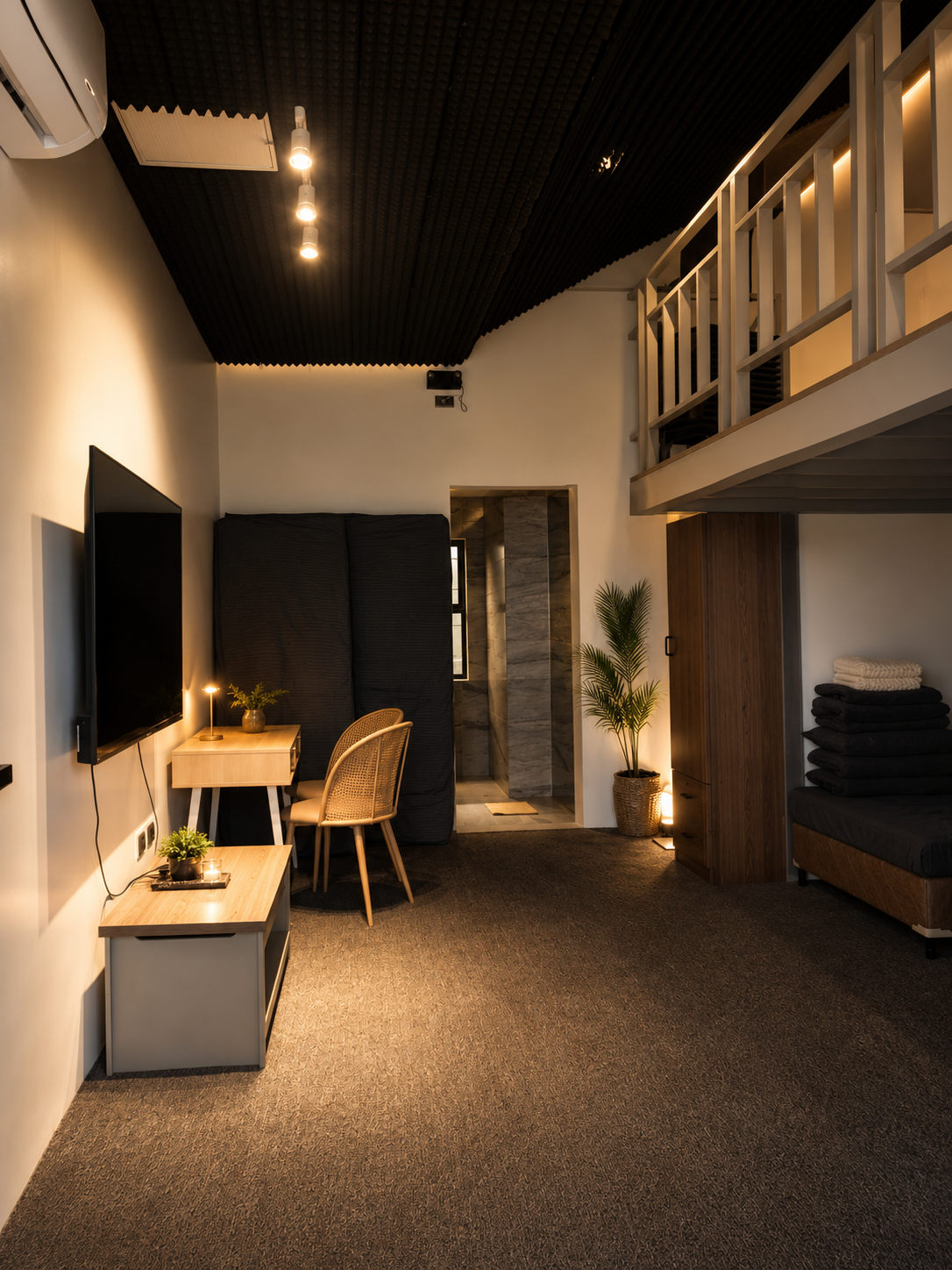 Loft-style accommodation at Andreas White House Beach Resort